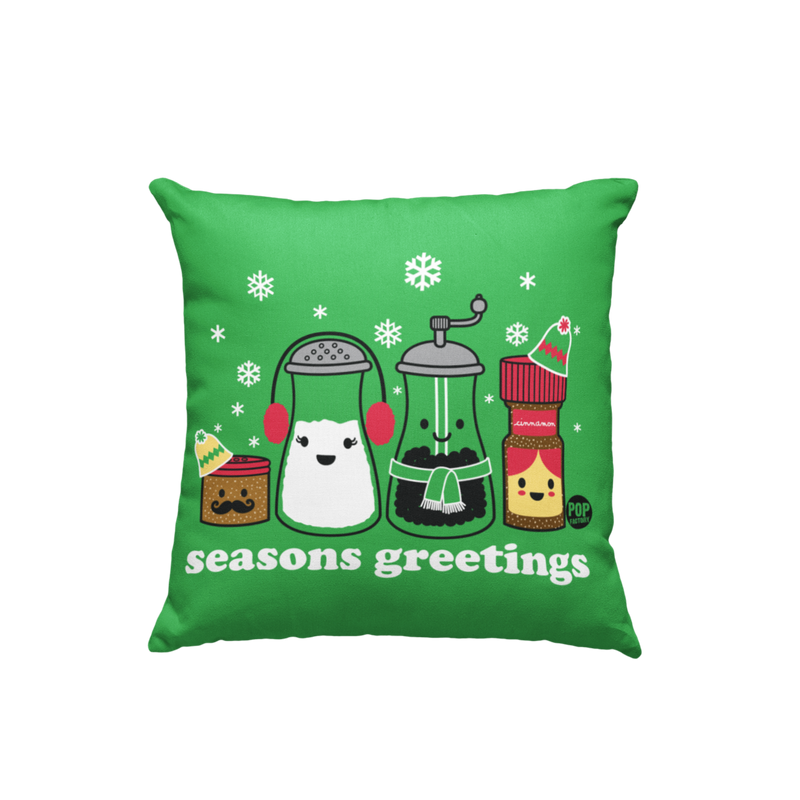 Seasons Greeting Christmas Pillow - Dream A Pillow